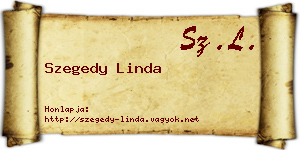 Szegedy Linda névjegykártya